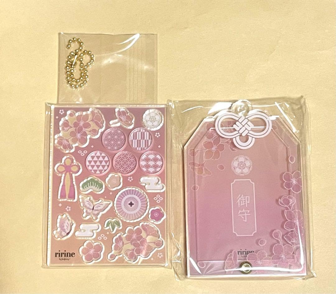フクヤ　お守りミニアクリルフレーム　桜・藤セット Amazon.co.jp: フクヤ fukuya お守り ミニアクリルフレーム 和花 桜